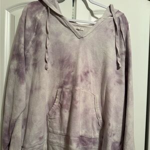 Maurices Lavender Tie-Dye Hoodie